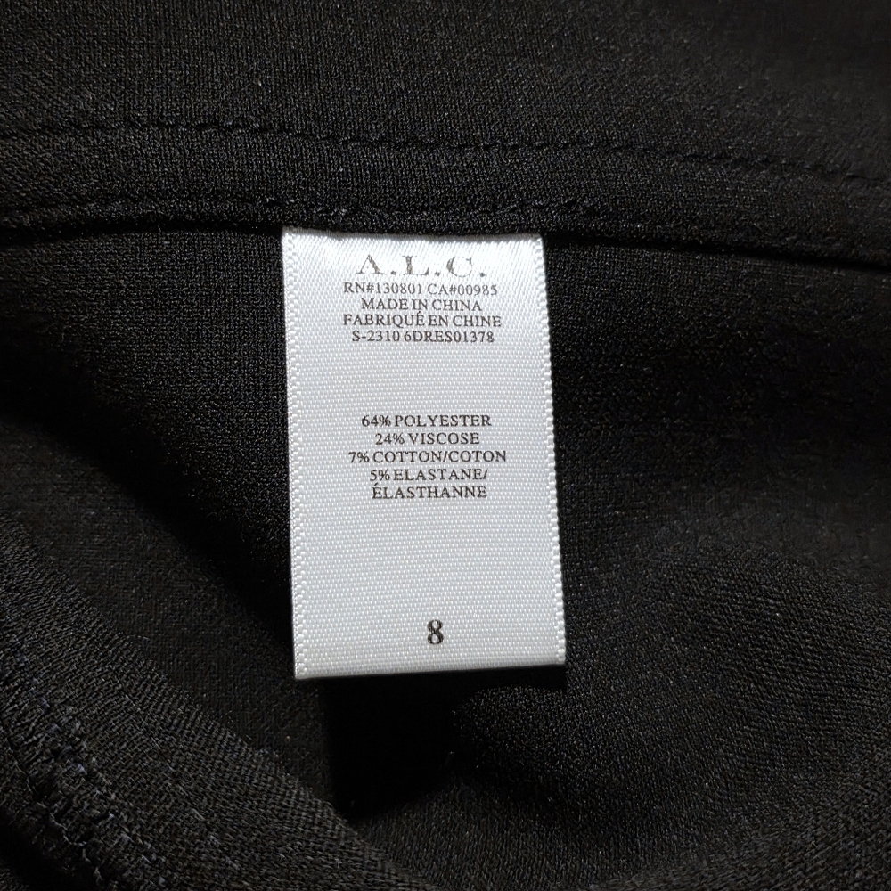 A.L.C. Ivy Dress in Black Size 8 - Picture 5 of 5